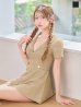 ベージュ　モデル：るりぴ　身長：165cm　着用サイズ：Sサイズ
