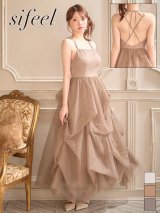 送料無料！【sifeel/シフィール】アメスリ/キャミソール/ホルターネック/シフォン生地/無地/レイヤード/ワンピース/キャバドレス【XS-Mサイズ/2カラー】[OF03]【YN】dzmgLD【一部予約商品/8月下旬-9月中旬発送予定】
