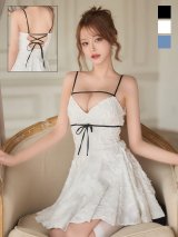 再入荷!【即日発送】送料無料!バックレースアップ/リボン/キャミソール/フレア/ミニドレス/キャバドレス【XS-Sサイズ/3カラー】[OF03]【YN】dzjvBF【一部予約商品/9月上旬発送予定】