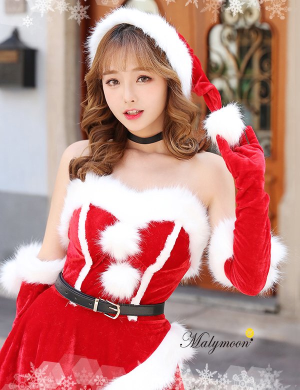 画像6: 【即日発送】【X'mas6点セット】【マリームーン】セクシーサンタ＆トナカイコスプレ【フリーサイズ/2カラー】[YMT]