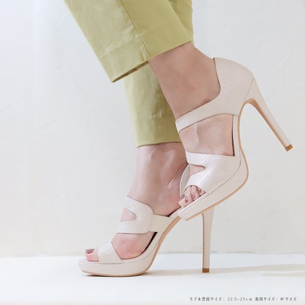 画像6: 【COMEX】 3color/ 11cmヒール/ プラットフォーム/ ラメ/ ハイヒール/ オープントゥ/  プラチナドゥ/ パンプス[OF02]