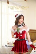 【即日発送】【クリスマスコスプレ7点セット】【Malymoon/マリームーン】ドットレースサンタ【フリーサイズ/1カラー】[YMT]