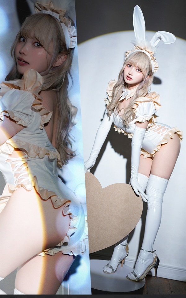 画像13: 【即日発送】フレンチメイドバニー【マリームーン】【ハロウィンコスプレ5点セット】【フリーサイズ/1カラー】[HC03]