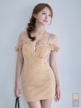 送料無料！ビジュー/ラメ/シアー/フリル/オフショル/キャミソール/谷間見せ/タイト/ストレッチ/ミニドレス/キャバドレス【XS-Mサイズ/2カラー】[OF03]【YN】dzwvCAS【予約商品/8月下旬発送予定】
