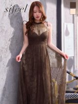 【sifeel/シフィール】シアー/レース/アメスリ/ノースリーブ/フレア/ワンピース/ロングドレス/キャバドレス【XS-Mサイズ/2カラー】[OF03]【YN】dzjyLD【予約商品/9月上旬発送予定】