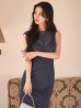 ネイビー モデル：ゆりお　身長：165cm　着用サイズ：Sサイズ