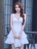 ホワイト モデル：ももか　身長：156cm　着用サイズ：Sサイズ