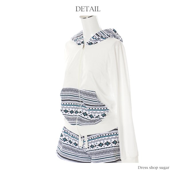 画像6: 【即日発送】【水着小物：ビーチウェア】エスニック柄セットアップ[YMT]