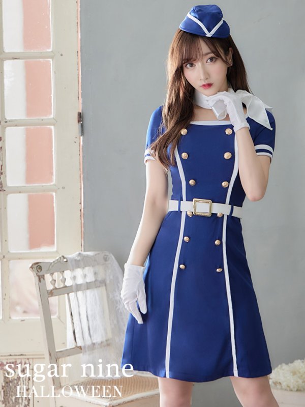 画像3: 【即日発送】CAコスプレセット【ハロウィン】5点セット CAコスプレセット [HC03]