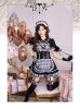 画像12: 【即日発送】ゴシックチェックメイドドレス【マリームーン】【ハロウィンコスプレ6点セット】【フリーサイズ/2カラー】[YMT]
