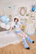 ブルー モデル：身長：162cm　着用サイズ：Fサイズ