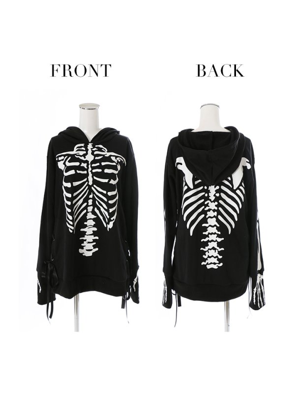 画像14: 【SALE!!】【即日発送】スカルプリントパーカーコスプレ【sugar nineハロウィンコスプレ】【S-Mサイズ/2カラー】【HC02】