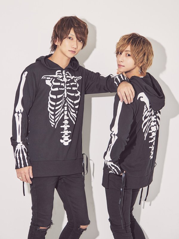 画像11: 【SALE!!】【即日発送】スカルプリントパーカーコスプレ【sugar nineハロウィンコスプレ】【S-Mサイズ/2カラー】【HC02】