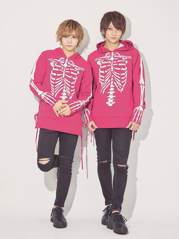 画像7: 【SALE!!】【即日発送】スカルプリントパーカーコスプレ【sugar nineハロウィンコスプレ】【S-Mサイズ/2カラー】【HC02】