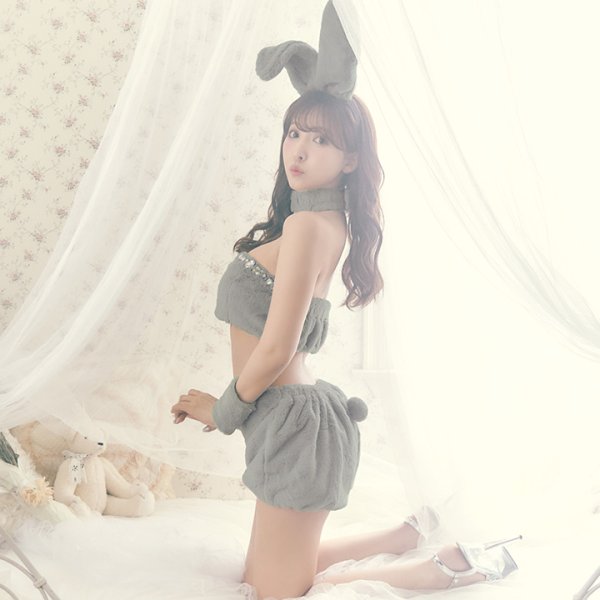 画像13: もこもこバニーコスプレ/アニマルコスプレセット【sugar nineハロウィンコスプレ6点セット】【FREEサイズ/1カラー】[HC03]