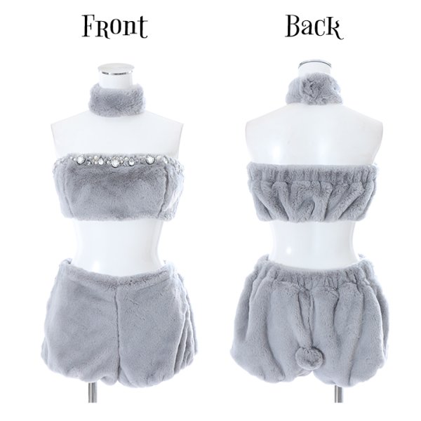 画像14: もこもこバニーコスプレ/アニマルコスプレセット【sugar nineハロウィンコスプレ6点セット】【FREEサイズ/1カラー】[HC03]