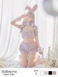 【即日発送!!】もこもこバニーコスプレ/アニマルコスプレセット【sugar nineハロウィンコスプレ6点セット】【FREEサイズ/4カラー】[YMT]