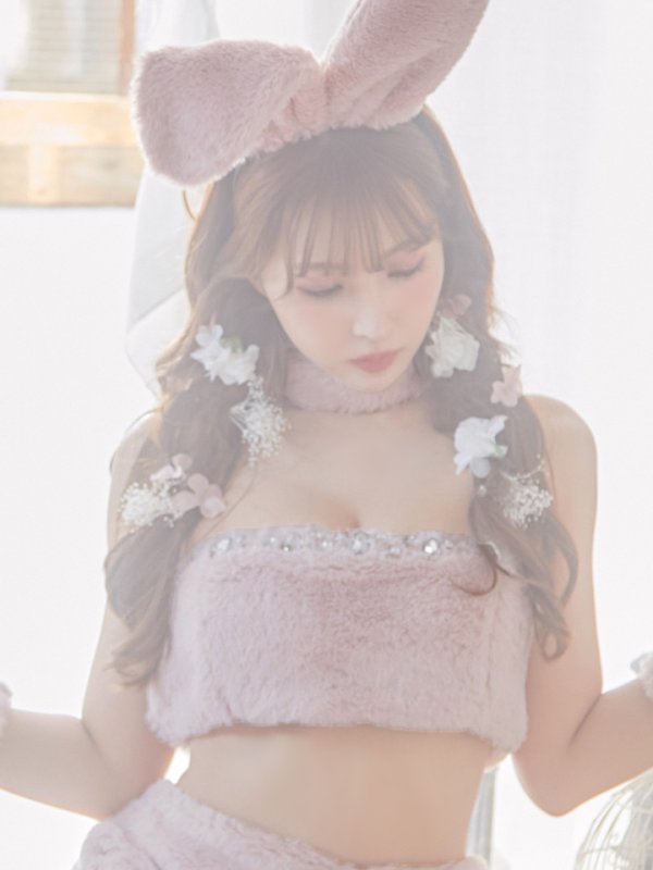 画像5: 【即日発送!!】もこもこバニーコスプレ/アニマルコスプレセット【sugar nineハロウィンコスプレ6点セット】【FREEサイズ/4カラー】[HC03]