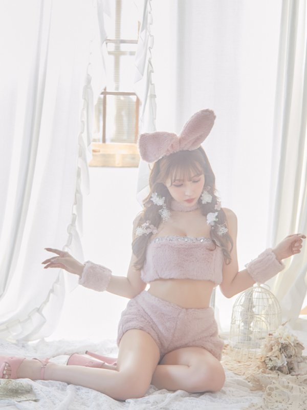 画像10: 【即日発送!!】もこもこバニーコスプレ/アニマルコスプレセット【sugar nineハロウィンコスプレ6点セット】【FREEサイズ/4カラー】[HC03]