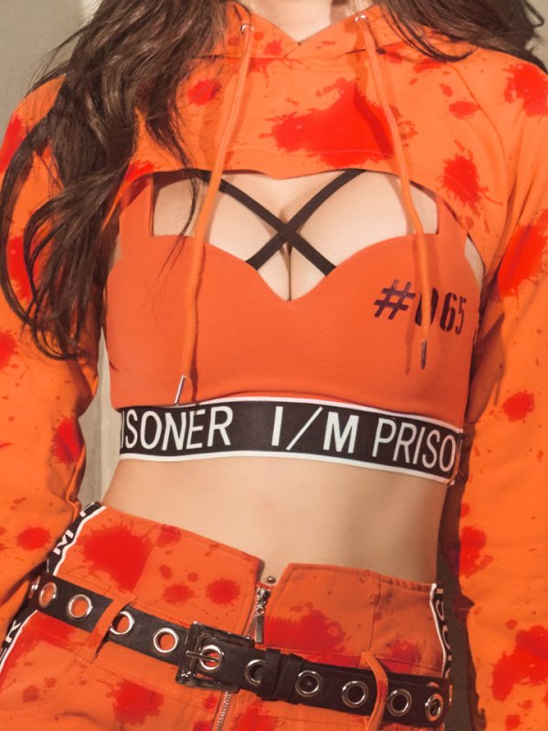 画像15: 【即日発送】【ハロウィン】オレンジ囚人コスプレ 【コスプレ4点セット】【コスプレ2点セット】【S-Mサイズ/1カラー】【S-XXLサイズ/1カラー】(HC206-SV)[OF01]