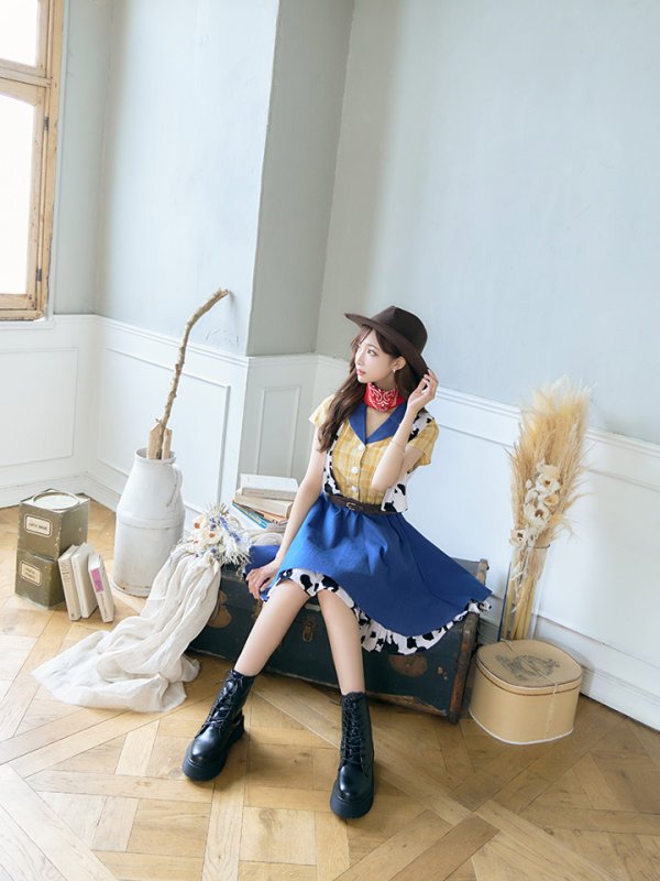 画像9: 【SALE!!】【即日発送】カウガールコスプレセット【sugar nineハロウィンコスプレ5点セット】【S-XLサイズ/1カラー】【HC03】