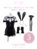 画像14: 【即日発送】ブラックドットレースバニーコスプレ【sugar nineハロウィン5点セット】【XS-Lサイズ/1カラー】[OF01/OF01]