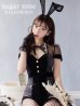 画像2: 【即日発送】ブラックドットレースバニーコスプレ【sugar nineハロウィン5点セット】【XS-Lサイズ/1カラー】[OF01/OF01] (2)