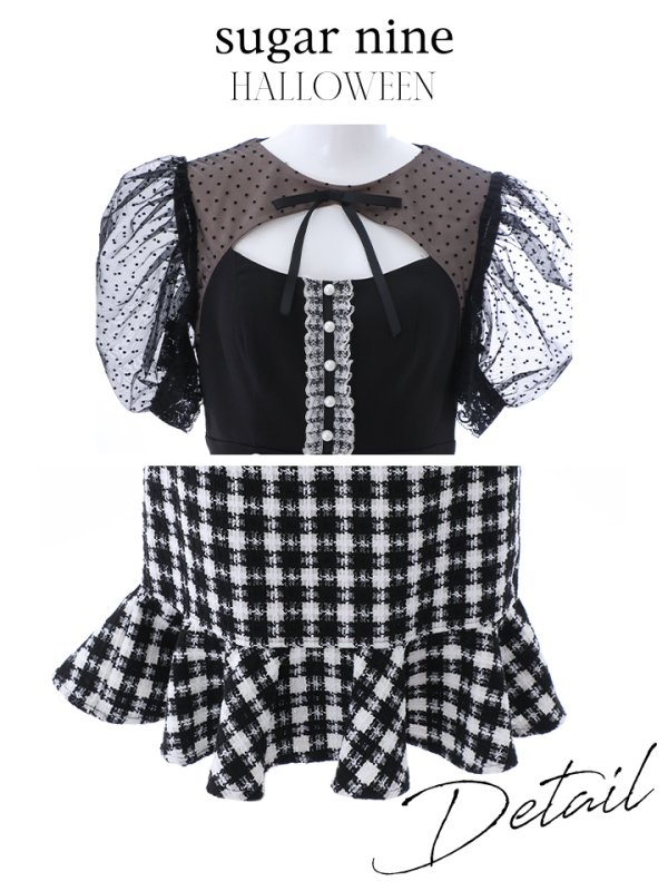 画像13: 【SALE!!】【即日発送】ブラックマウスコスプレ/ワンピースコスプレ【sugar nineハロウィン2点セット】【S-Lサイズ/1カラー】[HC03]