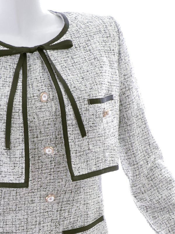 画像13: SALE!ジャケット付きツイードミニドレス/ツイード/胸元隠し/背中隠し/キャバドレス/ミニドレス【S-Lサイズ/1カラー】[OF01] [SB]