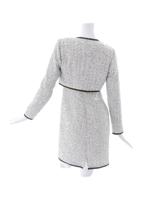 画像12: SALE!ジャケット付きツイードミニドレス/ツイード/胸元隠し/背中隠し/キャバドレス/ミニドレス【S-Lサイズ/1カラー】[OF01] [SB]