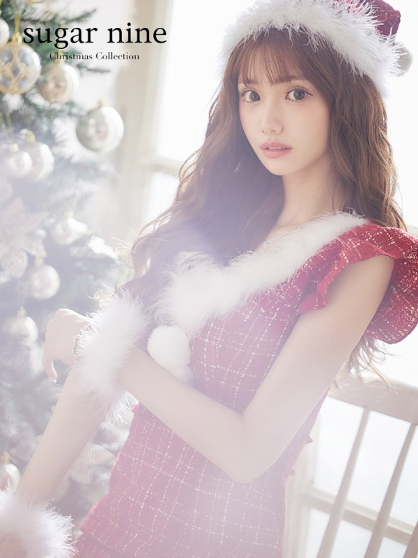 画像3: 【即日発送】ツイードマーメイドドレスサンタ【sugar nine サンタコス 4点セット】【S-XLサイズ/2カラー】[OF01]