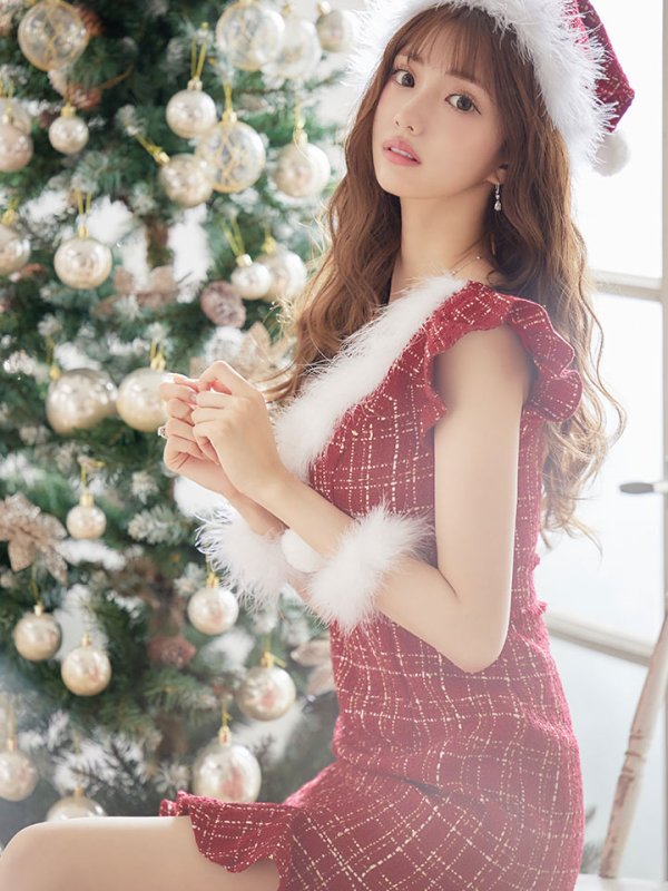 画像9: 【即日発送】ツイードマーメイドドレスサンタ【sugar nine サンタコス 4点セット】【S-XLサイズ/2カラー】[OF01]