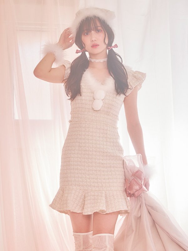 画像6: 【即日発送】ツイードマーメイドドレスサンタ【sugar nine サンタコス 4点セット】【S-XLサイズ/2カラー】[YMT]