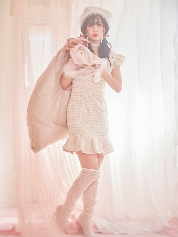 画像7: 【即日発送】ツイードマーメイドドレスサンタ【sugar nine サンタコス 4点セット】【S-XLサイズ/2カラー】[YMT]