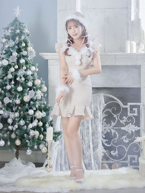 画像9: 【即日発送】ツイードマーメイドドレスサンタ【sugar nine サンタコス 4点セット】【S-XLサイズ/2カラー】[YMT]