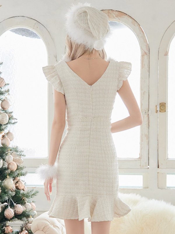 画像32: 【即日発送】ツイード/ セットアップ/ マーメイドミニドレスサンタ【sugar nine サンタコス】[YMT]