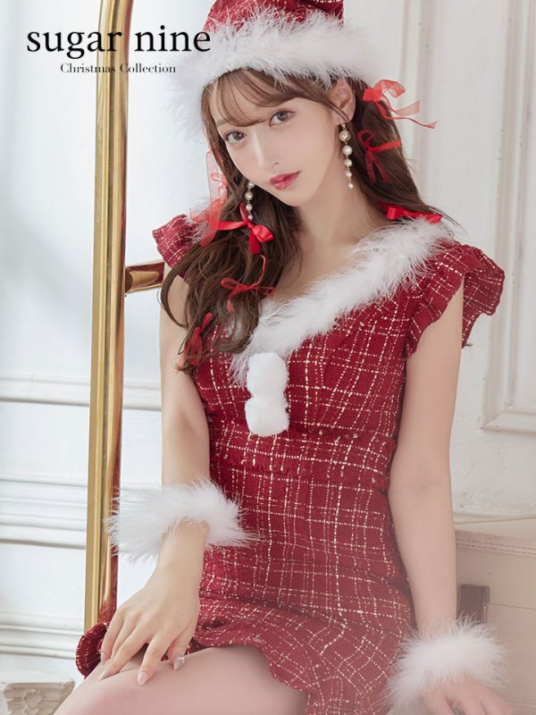 画像38: 【即日発送】ツイード/ セットアップ/ マーメイドミニドレスサンタ【sugar nine サンタコス】[YMT]