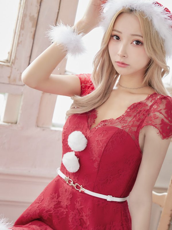 画像8: 【サンタセール！】総レースフレアサンタ【sugar nine サンタコス 5点セット】【XS-Lサイズ/1カラー】[YMT]