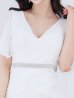 画像7: SALE!フリルスリーブドレス/ビジュー/シアー/透け/谷間見せ/ミニドレス/キャバドレス【S-Lサイズ/2カラー】[OF04]