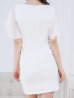 画像9: SALE!フリルスリーブドレス/ビジュー/シアー/透け/谷間見せ/ミニドレス/キャバドレス【S-Lサイズ/2カラー】[OF04]