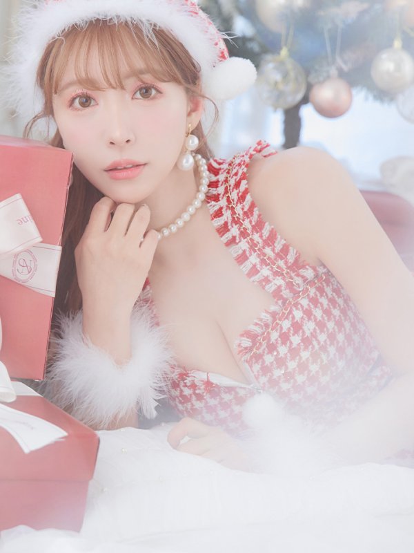 画像14: SALE!【サンタコス 4点セット】【XS-XLサイズ/2カラー】チェーンジップタイトドレスサンタコスプレ[YMT]