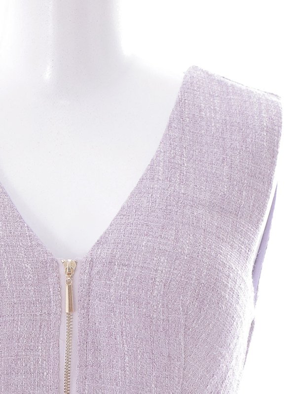 画像18: 【sifeel/シフィール】アシンメトリーフレアーワンピース/ジップアップ/ノースリーブ/背中隠し/パッド無し/ミディアムドレス/キャバドレス 【S-Lサイズ/2カラー】[OF01] 【SB】dzw