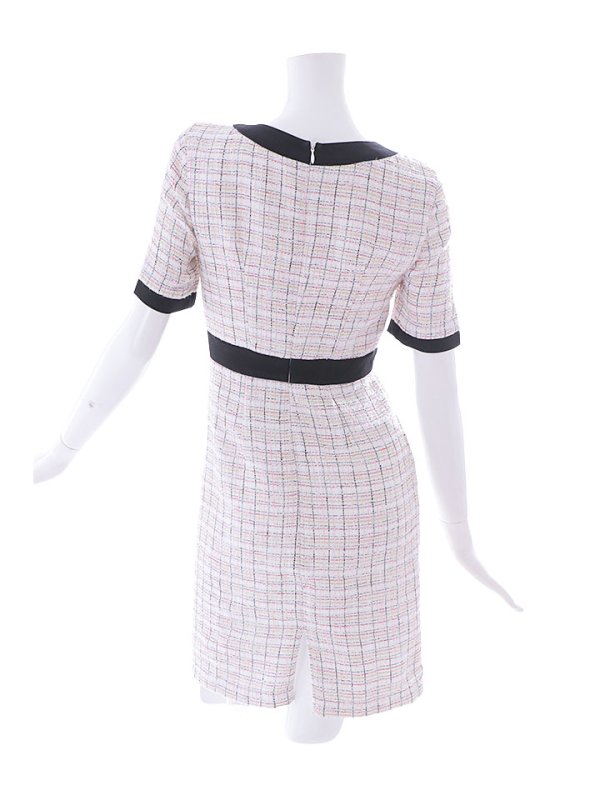 画像16: ミックスツイードミニドレス/ツイード/半袖/胸元隠し/背中隠し/タイト/ボタン/パッド無し/キャバドレス【S-Lサイズ/1カラー】[HC02-X] 【SB】dzj