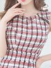 画像5: SALE!ツイードワンピースドレス/ノースリーブ/ジップ/チェック柄/胸元隠し/ミディアムドレス/キャバドレス【S-Lサイズ/1カラー】[OF04] 【SB】dzw