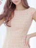 画像6: SALE!ジッパー付きツイードワンピースドレス/パッド無し/ノースリーブ/タイト/谷間隠し/背中隠し/ミニドレス/キャバドレス 【S-Lサイズ/3カラー】[OF04-X]【SB】dzw