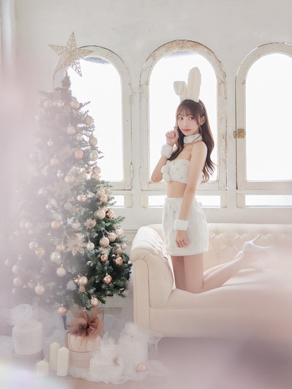 画像7: 即日発送!もこもこバニービジューセットアップサンタ【sugar nine サンタコス 8点セット】【XS-Mサイズ/1カラー】[YMT]