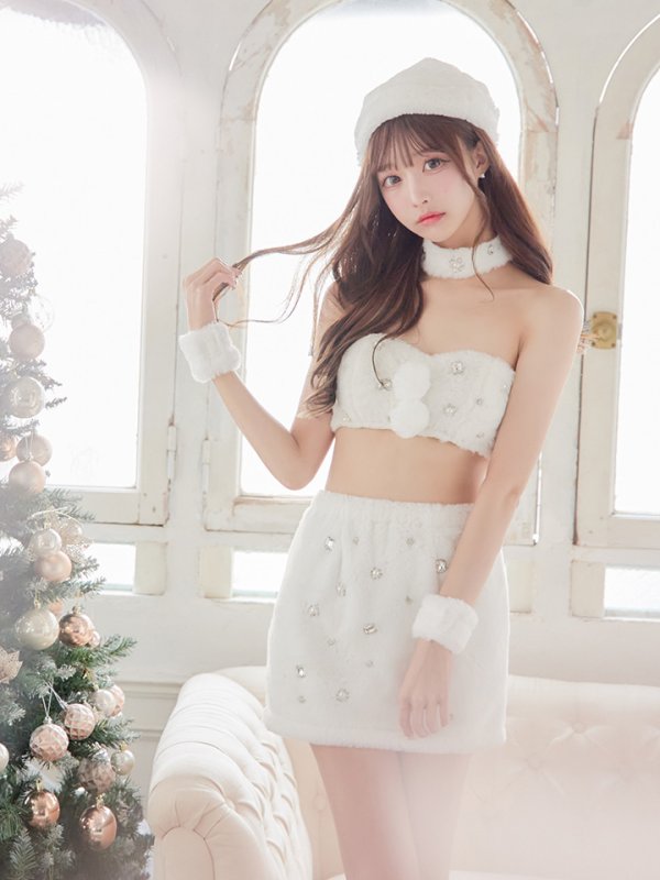 画像8: 即日発送!もこもこバニービジューセットアップサンタ【sugar nine サンタコス 8点セット】【XS-Mサイズ/1カラー】[YMT]