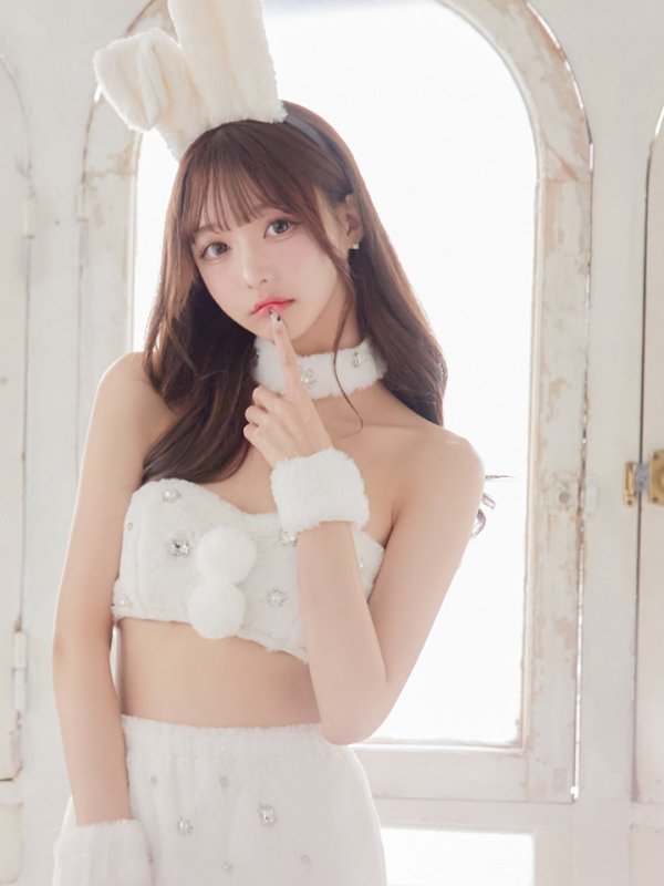 画像9: 即日発送!もこもこバニービジューセットアップサンタ【sugar nine サンタコス 8点セット】【XS-Mサイズ/1カラー】[YMT]