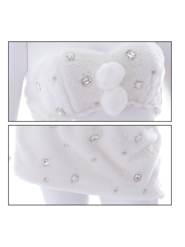 画像11: 即日発送!もこもこバニービジューセットアップサンタ【sugar nine サンタコス 8点セット】【XS-Mサイズ/1カラー】[YMT]