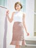 画像4: SALE!【sifeel/シフィール】刺繍レースマーメイドスカートドレス/ハイネック/シフォンレース/ノースリーブ/胸元隠し/ミディアムドレス/キャバドレス 【S-Mサイズ/1カラー】[OF04] 【SB】dzy